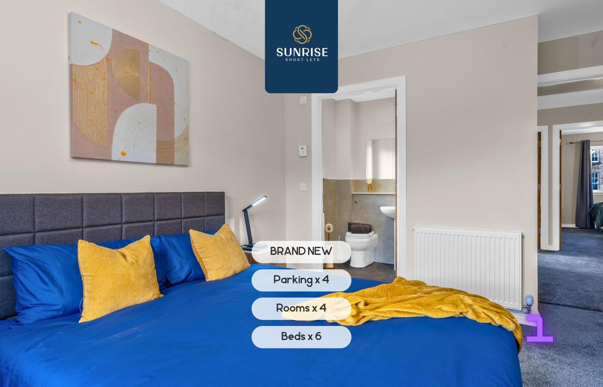 L2 - Stunning 4 Bed House With 6 Beds And 3 Bathrooms, Tvs In Each Room, Free Parking, Fully Equipped, Local Amenities, Easy Ring Road Access, Special Rates Ask Sunrise Short Lets Dundee Exteriér fotografie