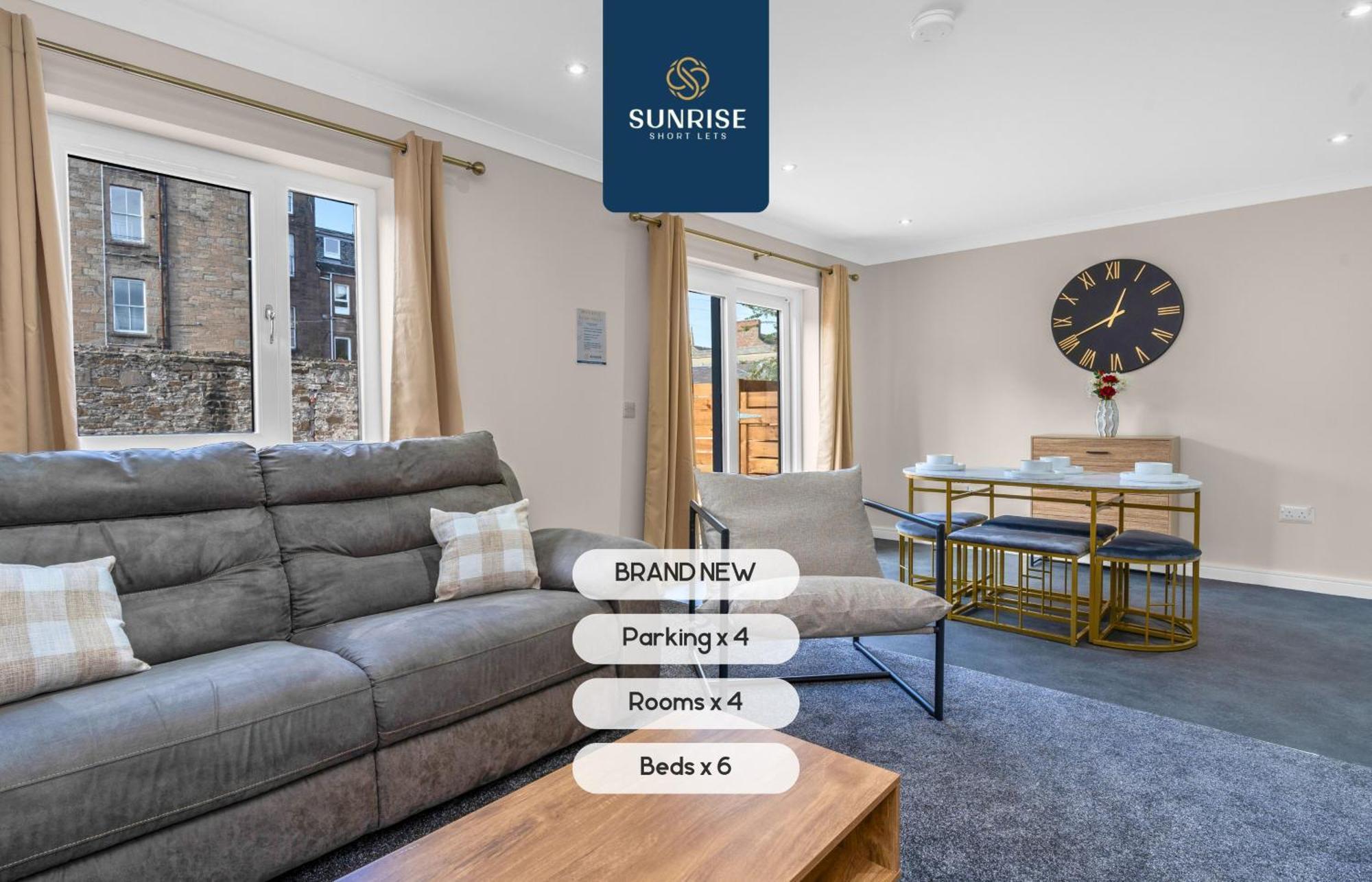 L2 - Stunning 4 Bed House With 6 Beds And 3 Bathrooms, Tvs In Each Room, Free Parking, Fully Equipped, Local Amenities, Easy Ring Road Access, Special Rates Ask Sunrise Short Lets Dundee Exteriér fotografie